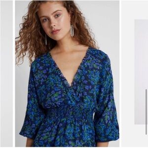 The Kooples Blue and Green Floral Dress